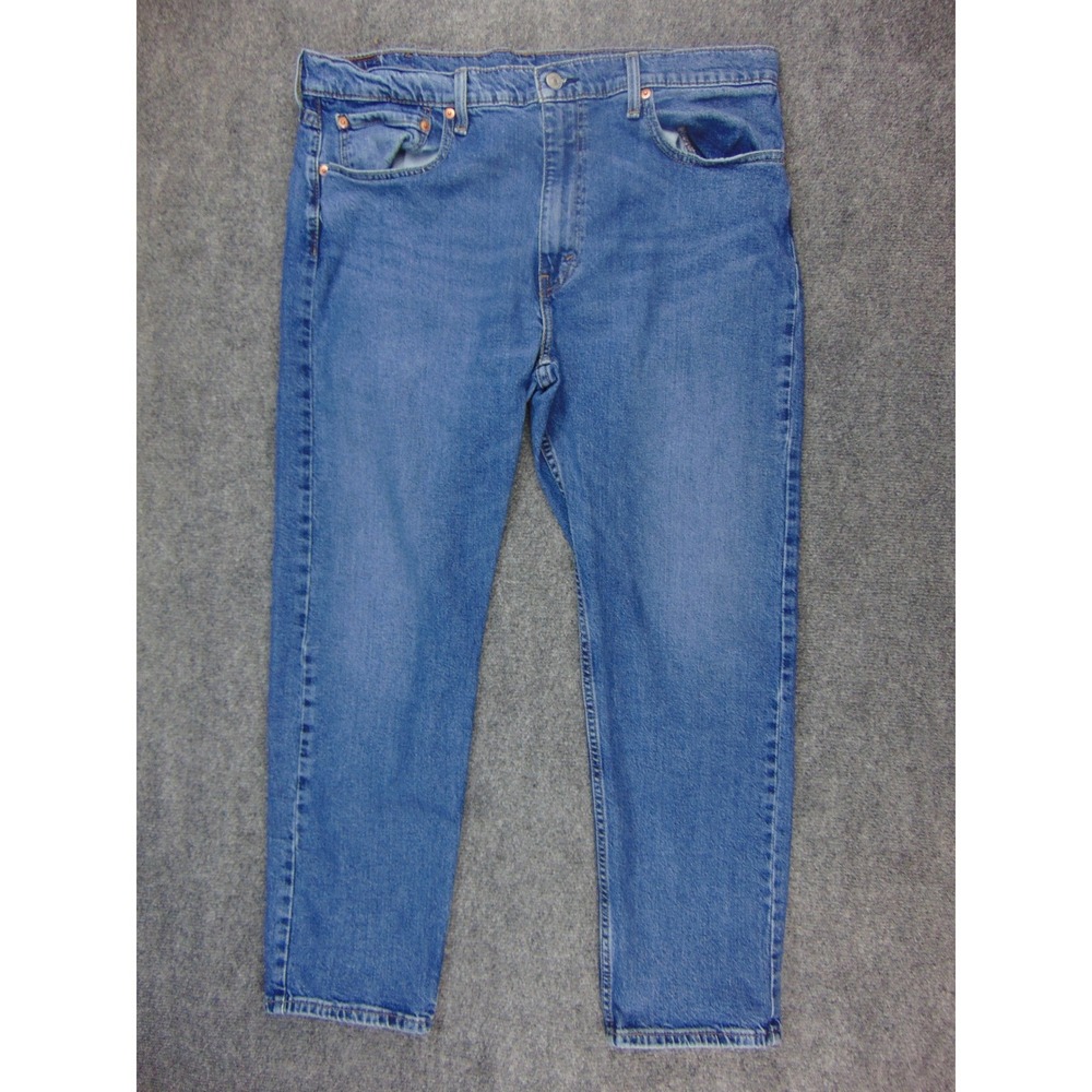 Levi's 541‎ Mens 38x29 Athletic Taper Blue Solid Denim Jeans Classic Casual
